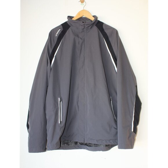 Sunice Typhoon Zephal Men's Gray Waterproof Zip Up Jacket Size XXL Reflective - Picture 9 of 12